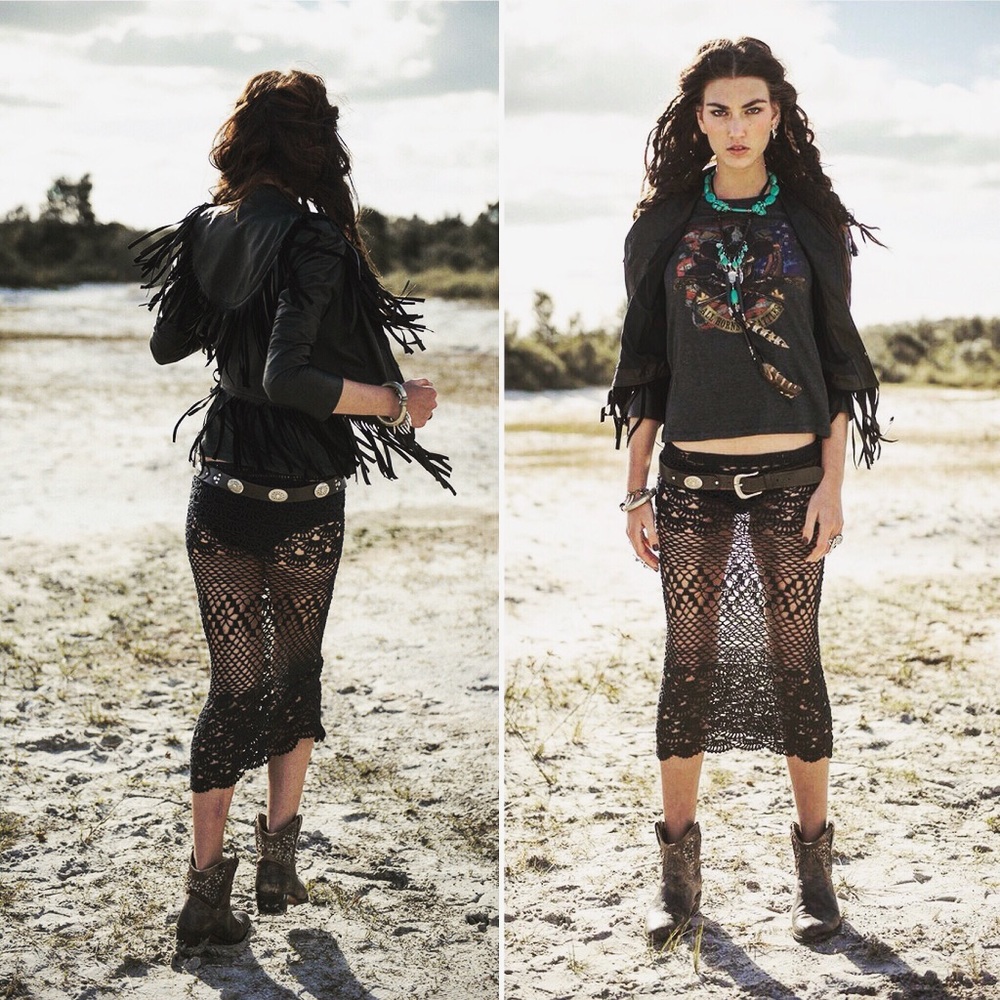 Spell and The Gypsy Coconut Crochet Skirt